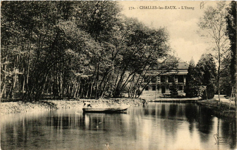 Carte postale ancienne Challes-les-Eaux - L'Etang à Challes-les-Eaux