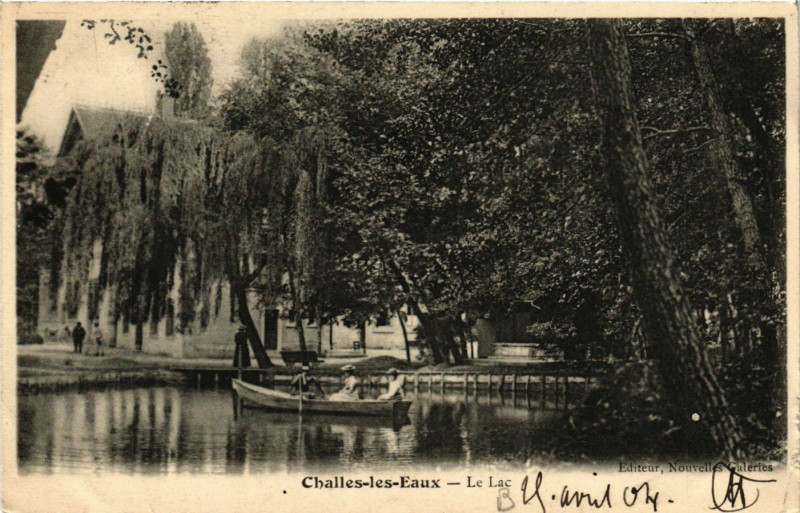 Carte postale ancienne Challes-les-Eaux - Le Lac à Challes-les-Eaux