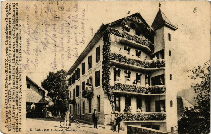 Carte postale ancienne A Louer a Challes-les-Eaux pres Chambery Vii La de la.. à Challes-les-Eaux