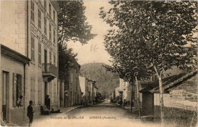 Carte postale ancienne Env. de Saint-Vallier Sarras à Sarras