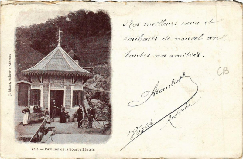 Carte postale ancienne Vals Pavillon de la Source Béatrix