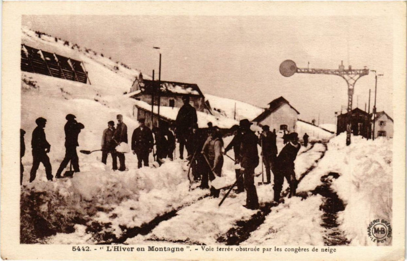 Carte postale ancienne L'Hiver en Montagne