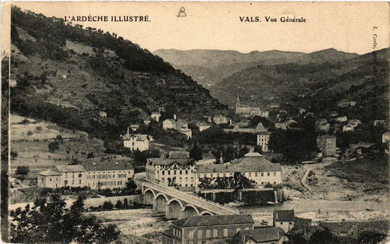 Carte postale ancienne Vals Vue générale
