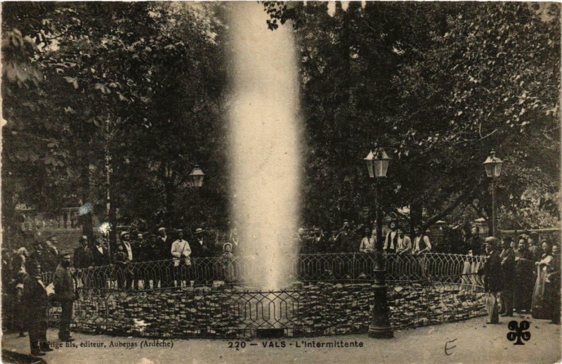 Carte postale ancienne Vals L'Intermittente