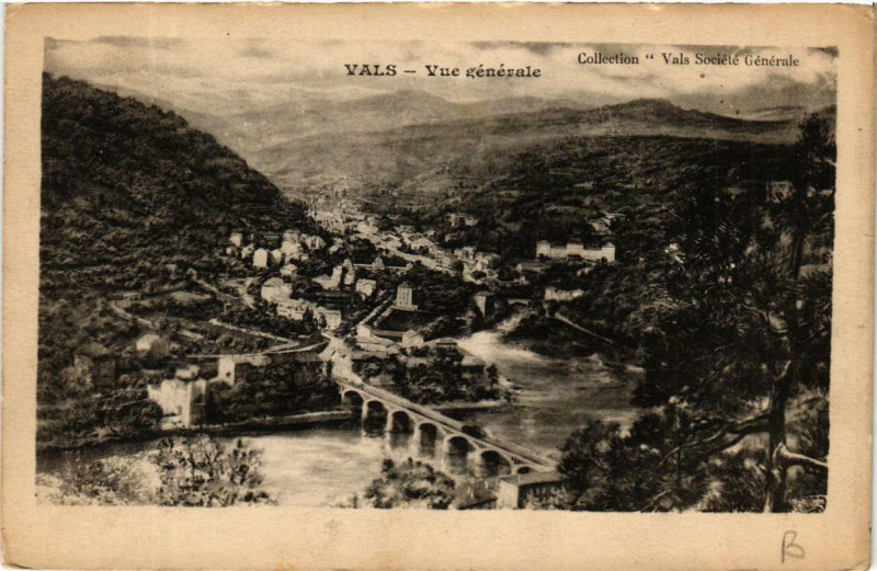Carte postale ancienne Vals Vue générale