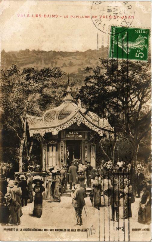 Carte postale ancienne Vals-les-Bains Le Pavillon de Vals Saint-Jean à Vals-les-Bains
