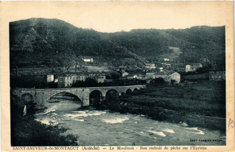 Carte postale ancienne Saint-Sauveur-de-Montagut Le Moulinon à Saint-Sauveur-de-Montagut