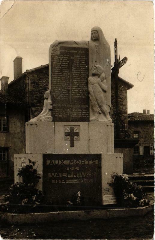 Carte postale ancienne Aux Morts de Valprivas à Privas
