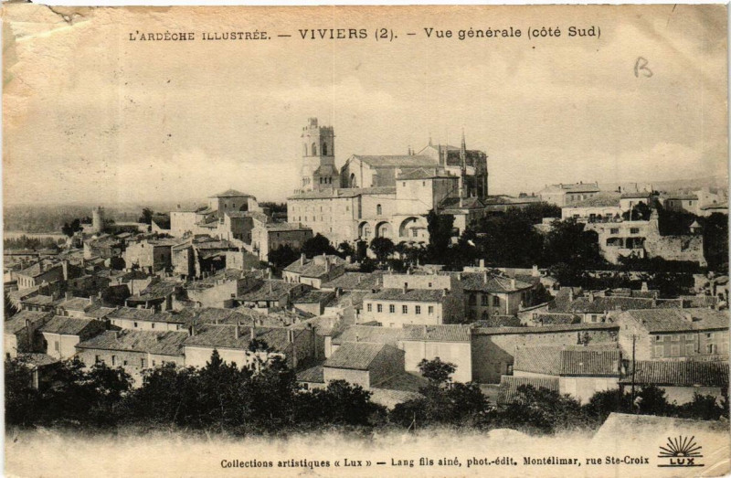 Carte postale ancienne Viviers Vue générale à Viviers