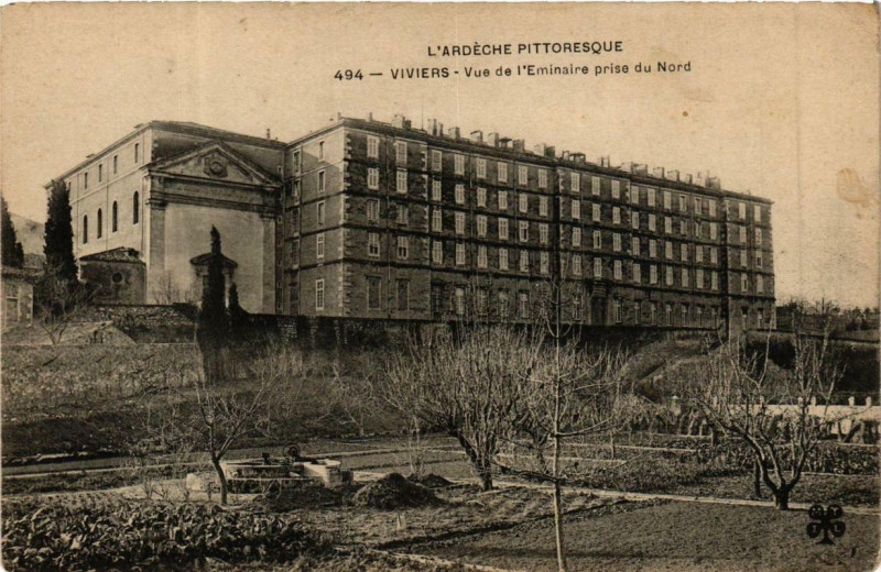 Carte postale ancienne Viviers Vue de l'Eminaire prise du Nord à Viviers