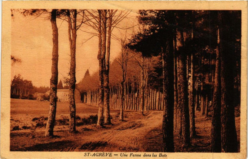 Carte postale ancienne Saint-Agreve Une Ferme dans les Bots à Saint-Agrève