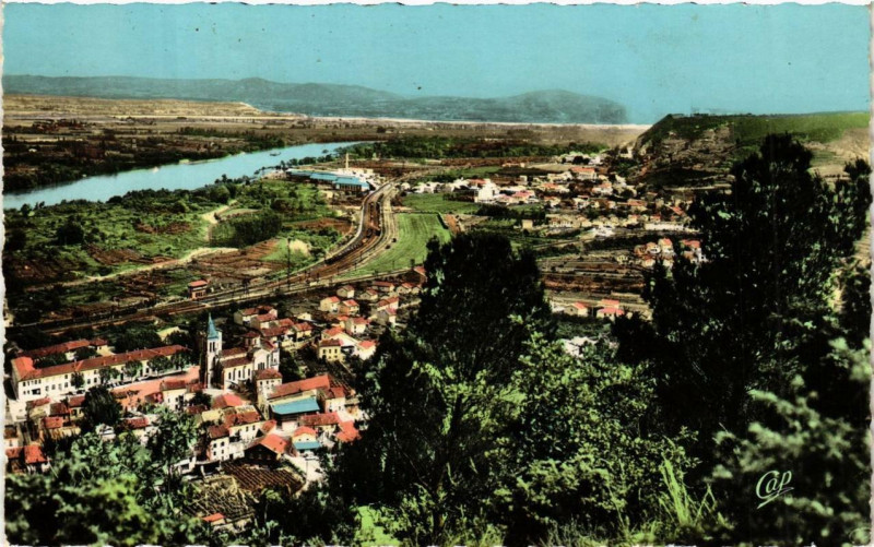 Carte postale ancienne Le Teil Vue générale au Teil