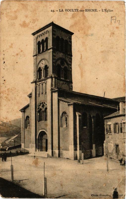 Carte postale ancienne La Voulte-sur-Rhone L'Eglise