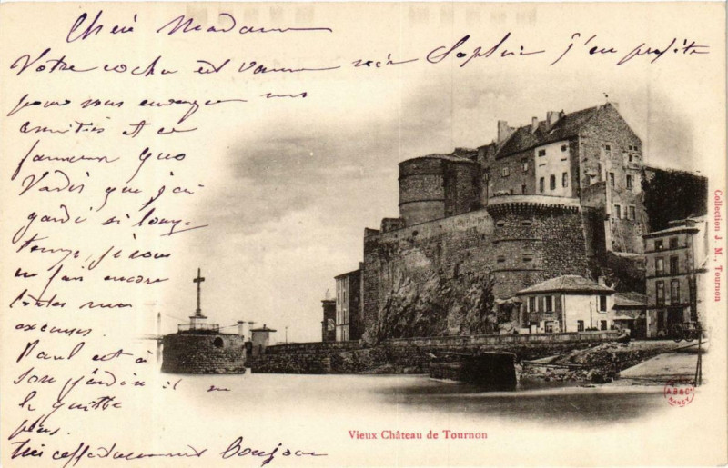 Carte postale ancienne Vieux Chateau de Tournon