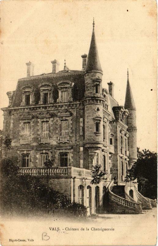 Carte postale ancienne Vals Chateau de la Chataigneraie
