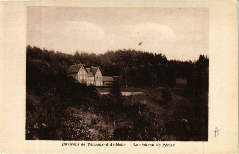 Carte postale ancienne Env. de Vernoux Le Chateau de Périer