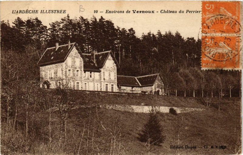 Carte postale ancienne Env. de Vernoux Chateau du Perrier