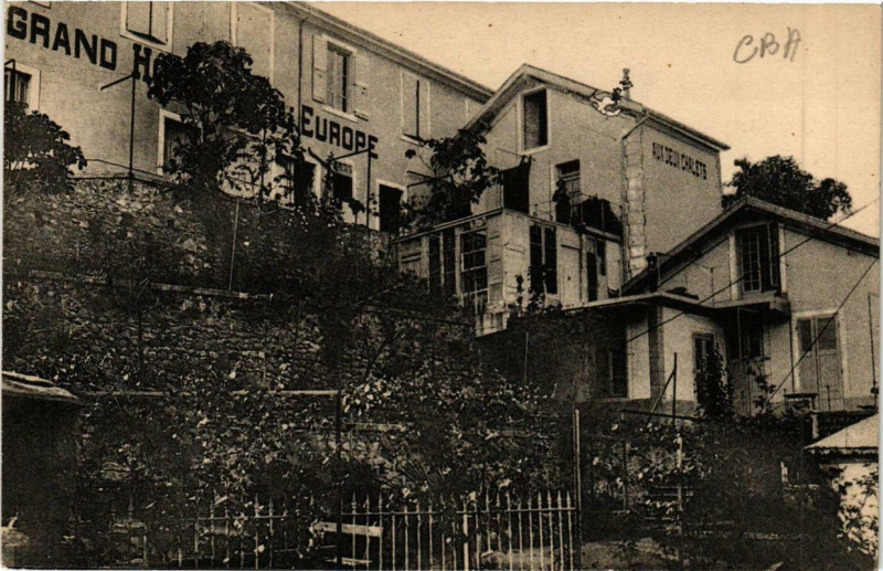 Carte postale ancienne Vals-les-Bains Grand Hotel d'Europe à Vals-les-Bains
