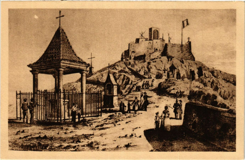 Carte postale ancienne Marseille N.D. de la Garde 1840 Ancien Reposoir de la Bonne Mere à Marseille
