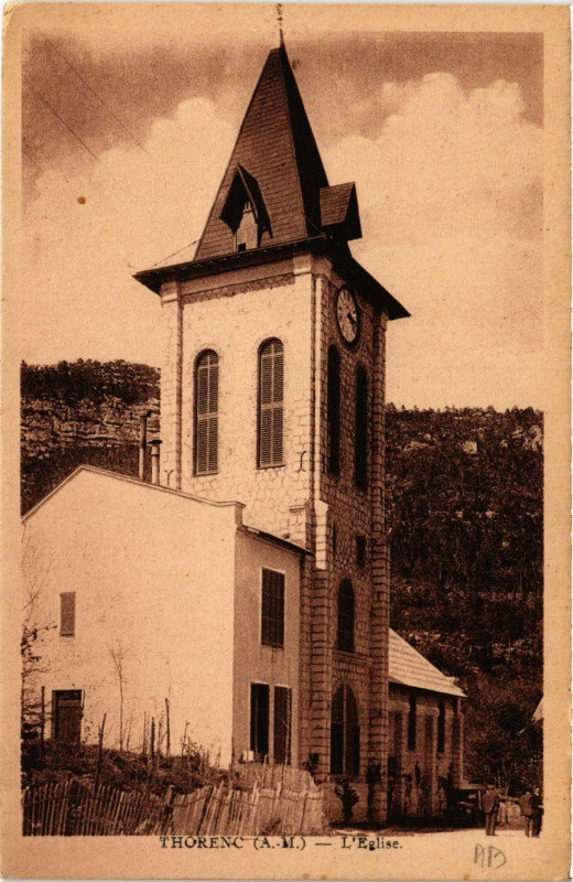 Carte postale ancienne Thorenc - L'Eglise