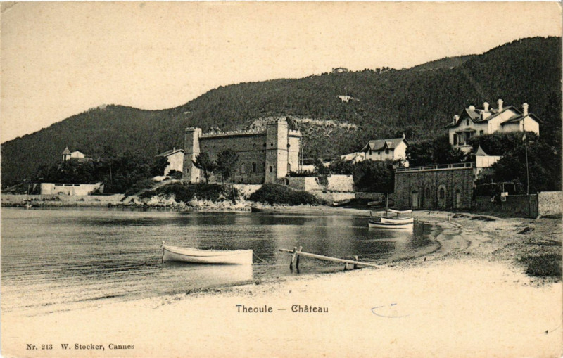 Carte postale ancienne Theoule - Chateau