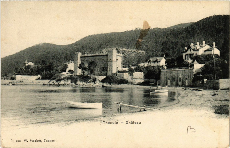 Carte postale ancienne Theoule - Chateau