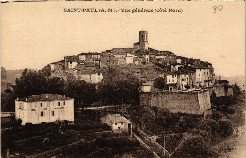 Carte postale ancienne Saint-Paul - Vue générale (cote Nord)