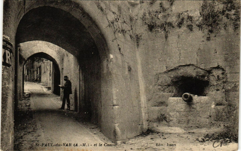 Carte postale ancienne Saint-Paul-du-Var - et le Canon