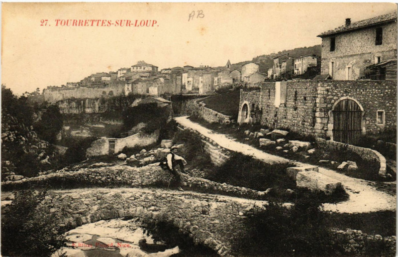 Carte postale ancienne Tourettes-sur-Loup