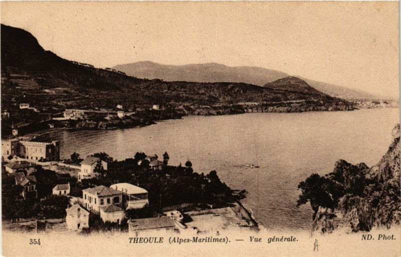 Carte postale ancienne Theoule - Vue générale