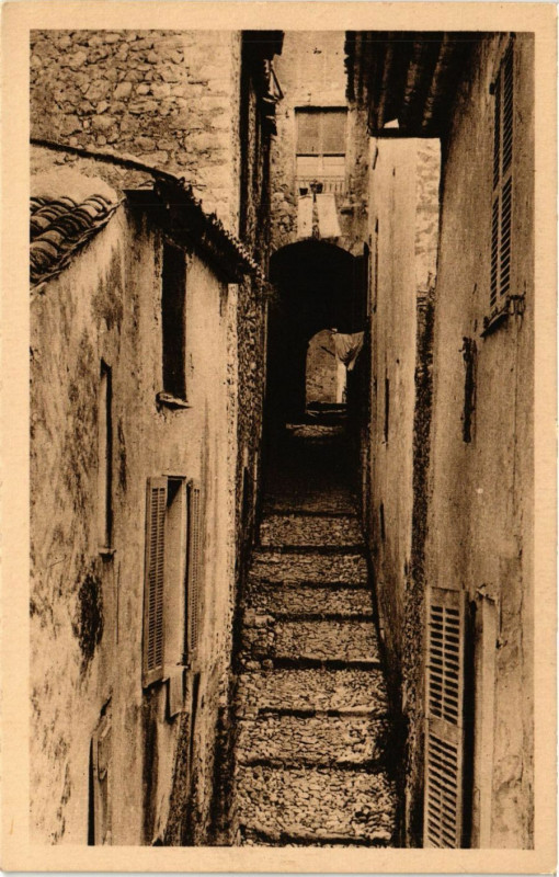 Carte postale ancienne Saint-Paul La Rue du Casse-Cou