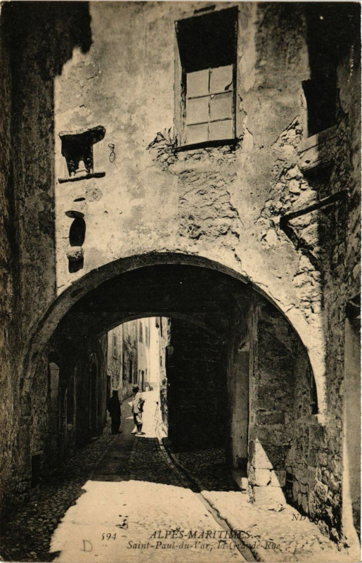 Carte postale ancienne Saint-Paul-du-Var la General-Rue