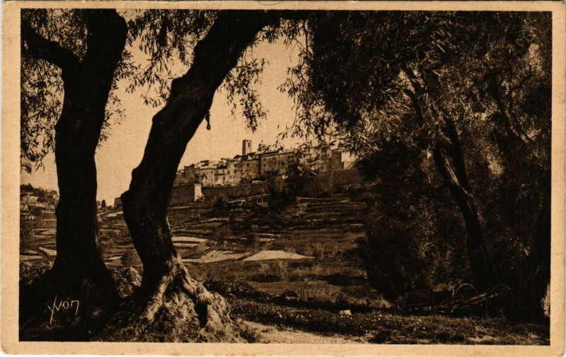 Carte postale ancienne Env. de Grasse - Saint-Paul à Grasse
