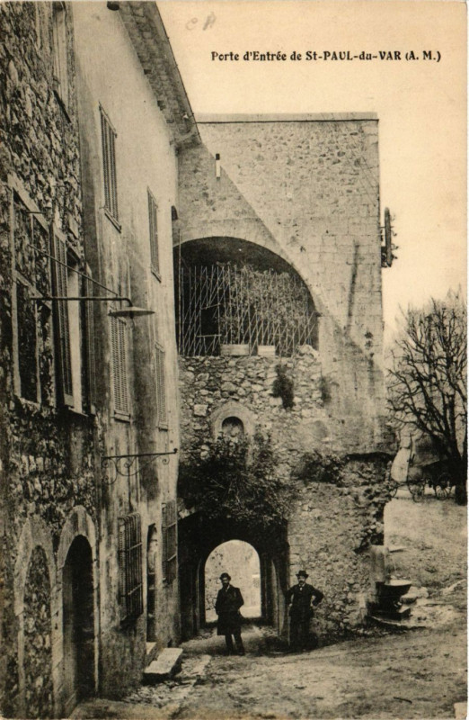 Carte postale ancienne Porte d'Entrée de Saint-Paul-du-Var