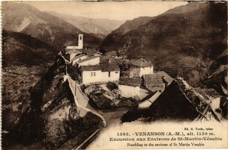 Carte postale ancienne Vernanson alt 1130 m - Excursion aux Env. de Saint-Martin -
