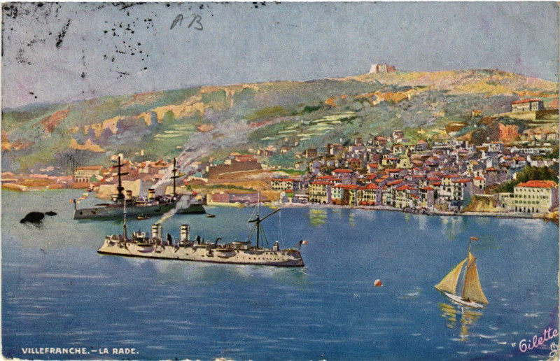Carte postale ancienne Villefranche - La Rade