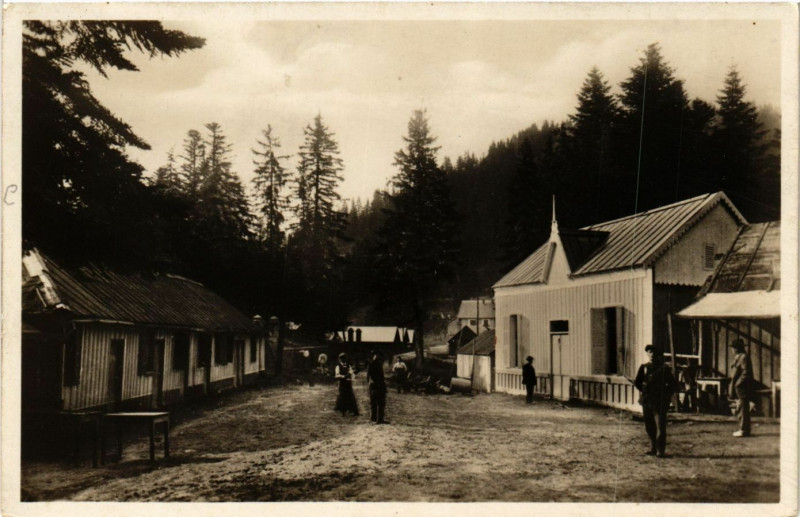 Carte postale ancienne Turini - Env. de la Peia-Cava - Restaurant Barraya