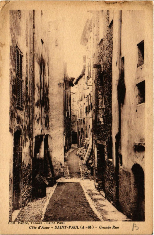 Carte postale ancienne Saint-Paul - Grande Rue