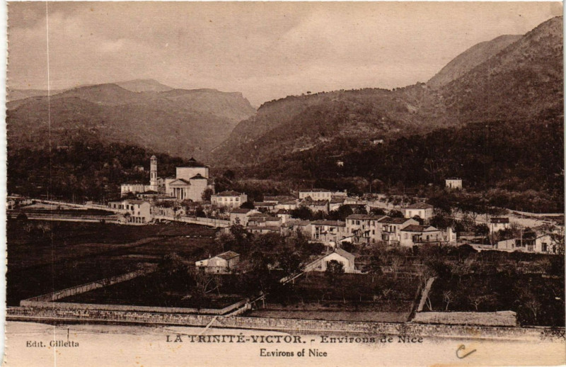 Carte postale ancienne Tinite-Victor - Env. de Nice - Env. of Nice à Nice