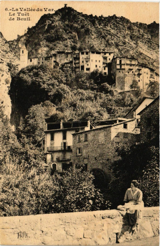 Carte postale ancienne La Vallée du Var - Le Tuet-de-Beuil à Beuil