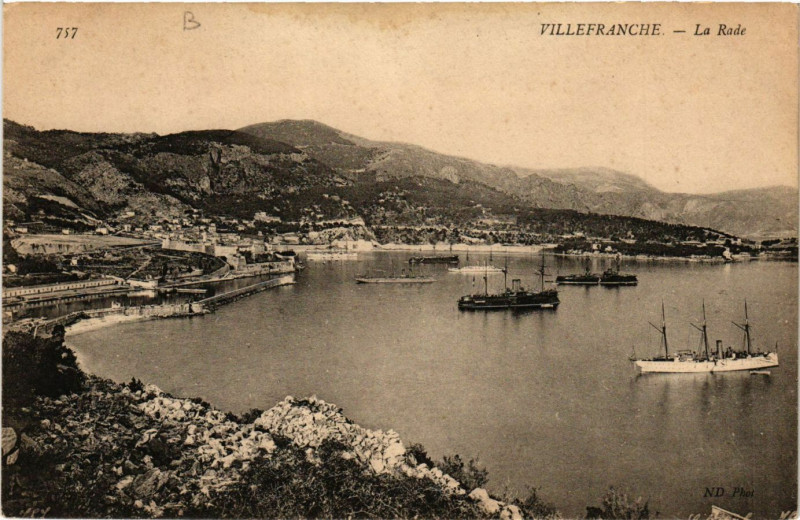 Carte postale ancienne Villefranche - La Rade