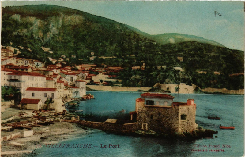Carte postale ancienne Villefranche - Le Port