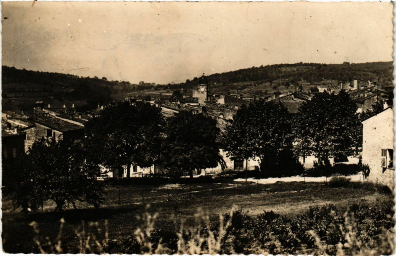 Carte postale ancienne Valbonne - Vue générale à Valbonne