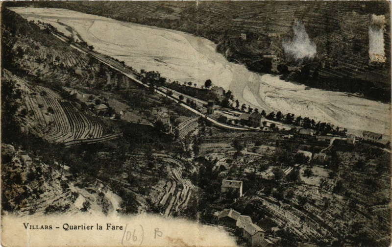 Carte postale ancienne Villars - Quartier la Fare