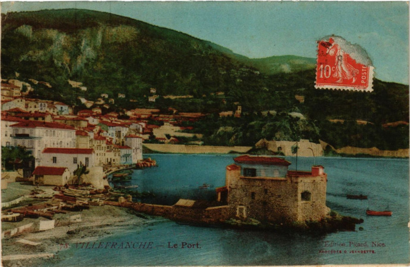 Carte postale ancienne Villefranche - Le Port