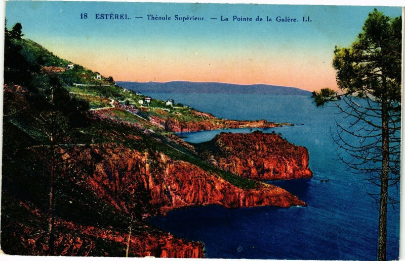 Carte postale ancienne Esterel - Theoule superieur