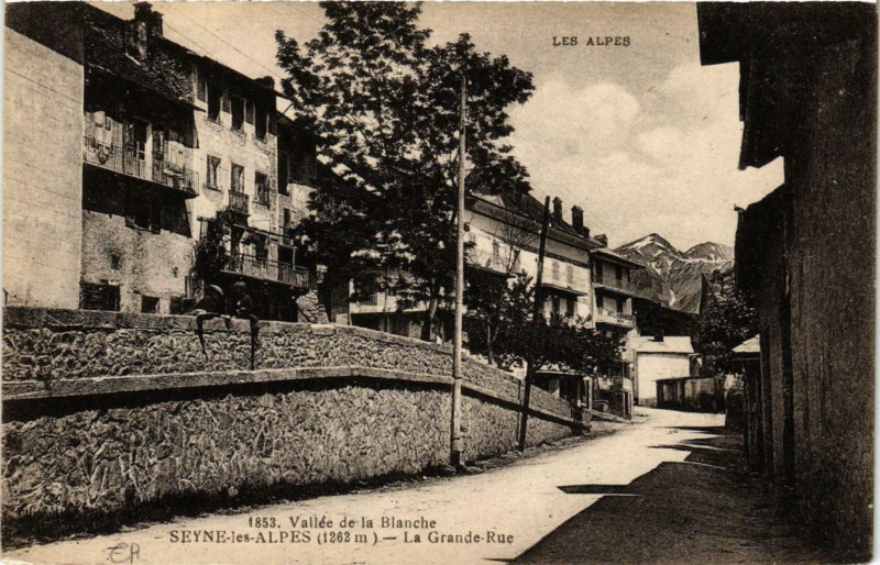 Carte postale ancienne Seyne-les-Alpes La Grande-Rue à Seyne