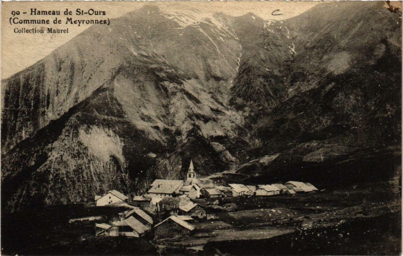 Carte postale ancienne Hameau de Saint-Ours