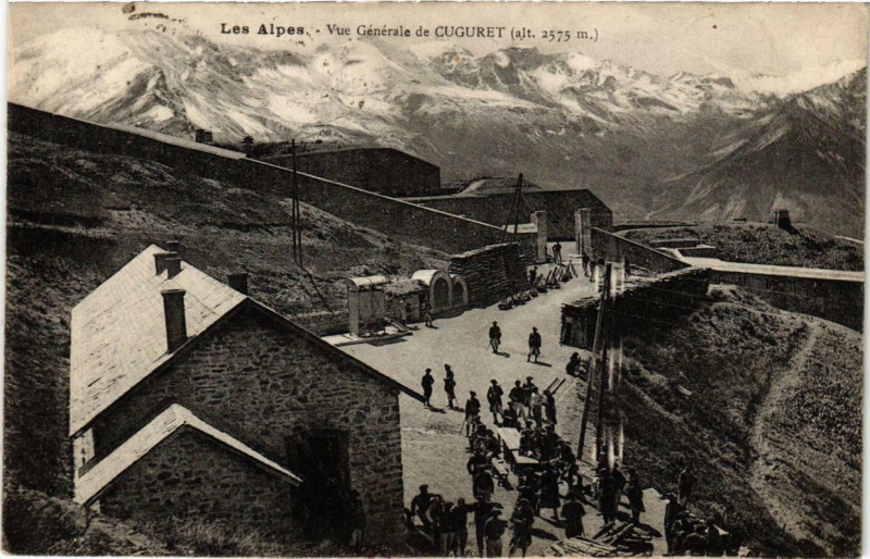 Carte postale ancienne Les Alpes Vue générale de Cuguret
