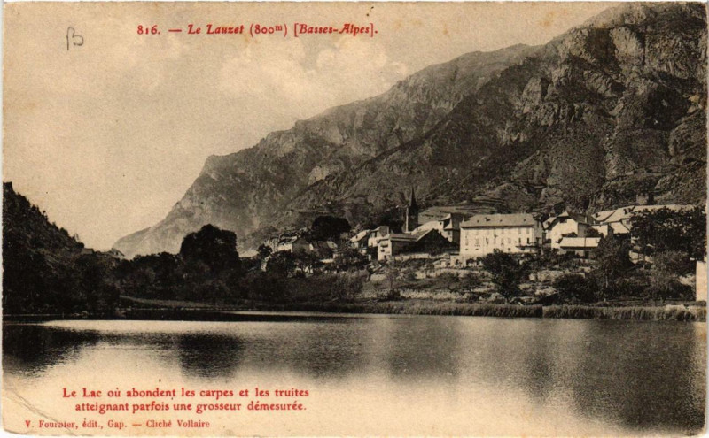 Carte postale ancienne Le Lauzet à Auzet